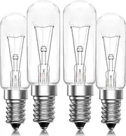 BrightArk T25 E14 Cooker Hood Bulbs 28W Screw Extractor Hood Bulb, E14 Extractor Fan Bulb Oven Light Bulb Dimmable, SES Small Screw Hood Light Bulb for Kitchen, Warm White 2700K, AC 220V-240V, 4 Pack