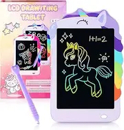 LCD Doodle Board Purple Unicorn Writing Tablet