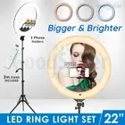 22" 6500K Dimmable LED Ring Light Photo Lamp Selfie Make Up Youtube Live Studio