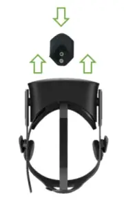 CV1 Headset Wall Bracket Mount For Oculus Rift (With Fixings): Black