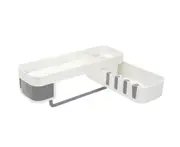 Bathroom Corner Shower Shelf Shampoo Soap Holder Storage Rack Organiser Caddy
