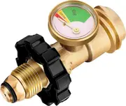 Propane Gas Meter Tank with Built-in Leak Detector - Fuel Gauge Level Indicator