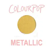 ColourPop Pressed Powder Eye Shadow Pan - RASCAL - metallic true yellow