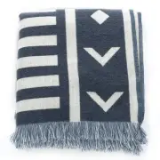 Boho Farmhouse Woven Throw Blanket | Modern Aztec Western Decorative Style | ...