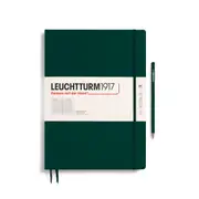 Notebook Hardcover Master Slim, Ruled, 123 Numbered Pages (Forest Green) - A4+