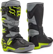 FOX Comp 2023 Youth Motocross Boots, grey-yellow, Size 37 40 Grey Yellow