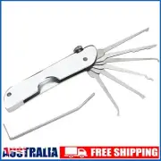 6 in 1 Compact Lock Smith Set Stainless Steel Tool Decompression Toy Pick-up Kit