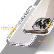Clear Case Shockproof Rugged Protective Cover For iPhone 16 14 13 Pro Max
