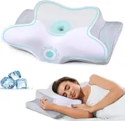 Cervical Pillow for Neck Pain Relief, Cooling Contour Memory Foam Pillows