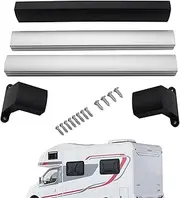 RV Screen Door Handle,Grab Bar Door Cross Bar | Universal Handle RV Screen Door Parts, Non-Slip Grip, Adjustable Camper Screen Door Handle for Motorhomes Campers Trailers Borato