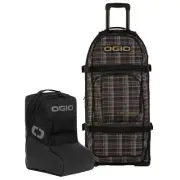 Ogio Rig 9800 Pro Plaidley Tan Wheeled Travel Bag With Boot Bag - 801003.25