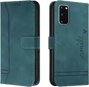 [Lihondar] Compatible with Samsung Galaxy S20 Case, Samsung S20 Case Wallet, PU Leather Folio Wallet Flip Cover with Card Holder Magnetic Closure Kickstand Phone Case Cover for Samsung S20(Green)