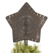 Large Star Tree Topper in Black Tin - Sale