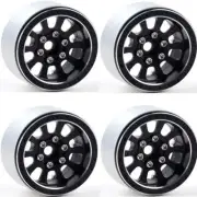 Powerhobby B7 Aluminum 1.9 Beadlock Wheels 9mm Hubs Black (4) 1/10 Rock Crawler