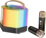 ERINGOGO Mini Karaoke Machine with Microphone Portable Karaoke Speaker for Adults and Parties Sound Easy Operation for Home Gatherings and Events