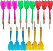 Interbusiness 15pcs 6g Assorted Color Dart Steel Coppering Tip Dart