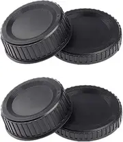 Camera Body Cap & Rear Lens Cover for Nikon D90 D7000 D850 D810 D780 D750 D5600 D5500 D5300 D3500 D3400 D3300 kit AF/AF-S/AF-P Lens (2 Pack)