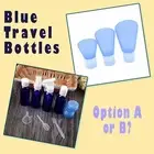 Blue Liquid Foundation Soft Bottle and Makeup Setting Spray Atomizer Bottles