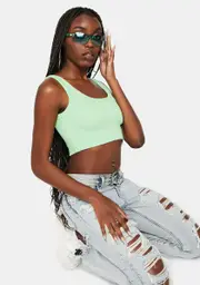 Mint Hottie Declaration Crop Top