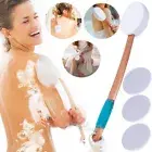 17.9" Long Wooden Handle Lotion Applicator Brush for Back Fit Tanning Skin Cream