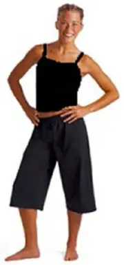Motionwear 3123 Black Adult XLarge (14-16) Wide Strap Camisole Top