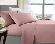 ultra soft microfibre bed sheet set king single rose gold