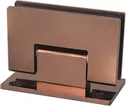 Folding Butt Hinges,Folding Steel Hinge Repair Plate Hinges,Concealed T-Hinge Heavy,door hinges,Rose Gold Stainless Steel 304Solid Bathroom Clips,Shower Hinges,Frameless Glass Door Clips (Color:RG-135