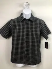 Tony Hawk Boys XL 18/20 black and gray plaid NWT