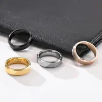在飛比找Yahoo!奇摩拍賣優惠-快速出貨 新品飾品批發鎢鋼男士戒指 韓版時尚首飾新款 韓國戒