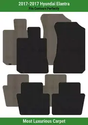 Lloyd Luxe Front & Rear Row Carpet Mats for 2017 Hyundai Elantra (for: Hyundai)