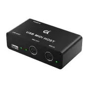 Stand-Alone USB MIDI Host Bridge Box - 1-In/1-Out 5-PIN DIN MIDI Interfaces, ...