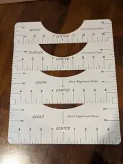 T-Shirt Ruler Guide Alignment Tool For Infant Toddler Youth & Adult Set of 4 New