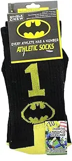 [DC Comics] Athletic Crew Sock Kids Batman Socks Boys Number 1
