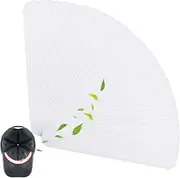 50 Pcs Hat Liners Sweat Pads for Collar Protection,Disposable Sweating Pads for Under Arms(White Cap Line)