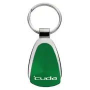 Licensed Green Teardrop Keychain Cuda for Plymouth Barracuda - AUGD8113