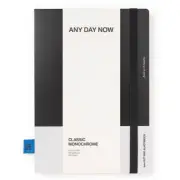 Any Day Now Black Bound Dot Grid 80gsm Notebook A5 Writing Journal 192 Pages