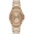 Armani Exchange Women's Watch Andrea Quartz Rose Gold Tone Dial Bracelet AX4616