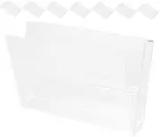 Yardwe 8-piece Vintage Cassette Tape Storage Box Plastic Cassette Holder for Organizing Tapes