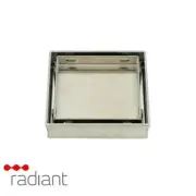 Radiant Square Floor Waste-Tile Insert-100mmx100mm-90mm outlet