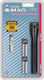 Maglite Mini Incandescent 2-Cell AA Flashlight, Black