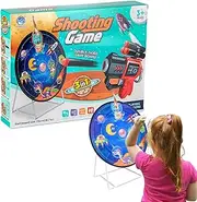 Dart Game for Kids,Children Dart Board with Sticky Ball - Large Foldable Target Set Double-Sided Sport Activities for Indoor, Outdoor & Family