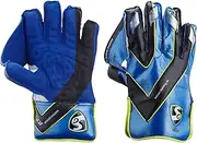 SG Hilite Adult Leather, Rubber Cricket Wicket Keeping Gloves (Colour May Vary)