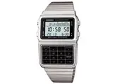 Casio DBC-611-1 Databank Silver Tone Retro Unisex Digital Calculator Watch