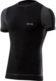 Sixs TS7, functional shirt shortsleeve unisex , color: Black/Dark Grey , size: M/L