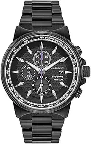 [CITIZEN] Eco-Drive Men's Marvel© Black Panther Watch CA0297-52W, Black Ion Plated, Bracelet