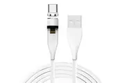 TEGAL E540 3A Magnetic Fast Charging Data Cable for USB C White 2m