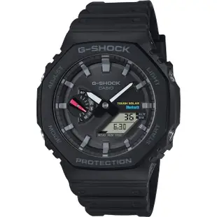 【CASIO 卡西歐】G-SHOCK 極簡八角 太陽能電力智慧藍牙手錶(GA-B2100-1A)