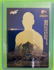 2021 AFL Select Footy Stars Gold Brownlow Predictor WEST COAST WILD CARD BPG68