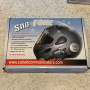 NOS Vintage SnoFone Platinum 900 Collett Electronics Helmet Communicator RARE!