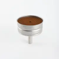 在飛比找蝦皮購物優惠-不銹鋼摩卡壺漏鬥配件咖啡壺粉槽配件 不銹鋼漏鬥